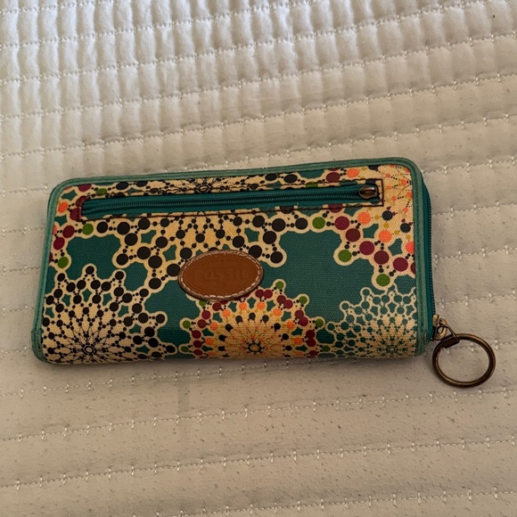 Fossil Women's Floral Multicolor Key & Card Holder - Picture 1 of 1